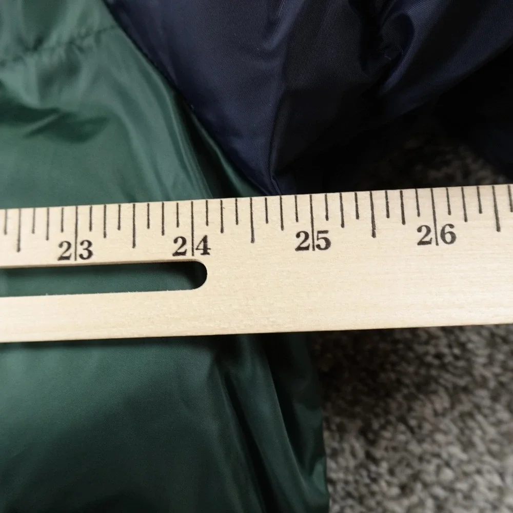 NEW Levis Jacket Mens L Green Blue Puffer Coat‎ Varsity Bomber Quilted Insulated